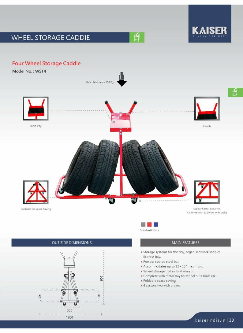 Vehicle Wheel Rack Trolley Chennai